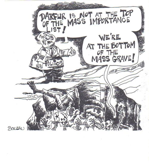 Darfur is ignored by politicians.