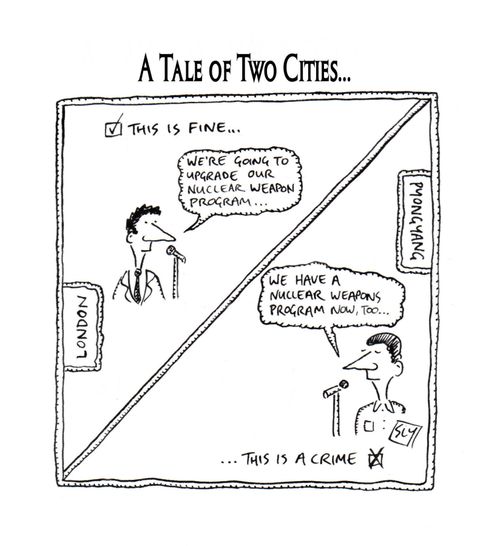 A TALE OF TWO CITIES - London/Pyongyang nuclear weapons crisis.