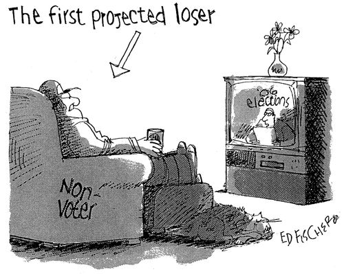 The first projected loser: non-voters.