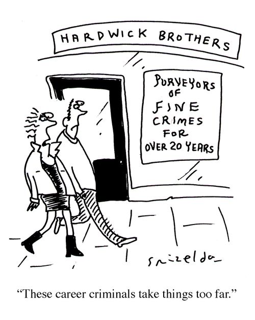"These career criminals take things too far."