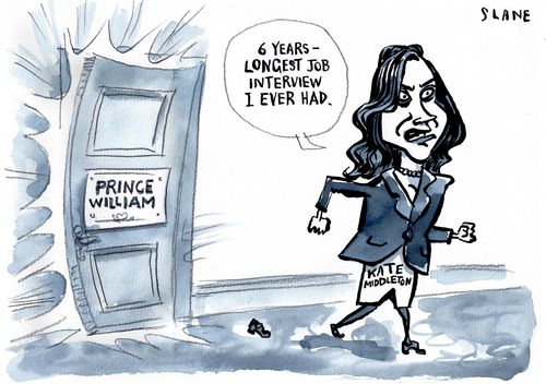 Kate Middleton Splits With Prince William - 'Six years.  Longest job interview I ever had.'