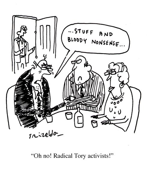 'Oh no! Radical Tory activists!'