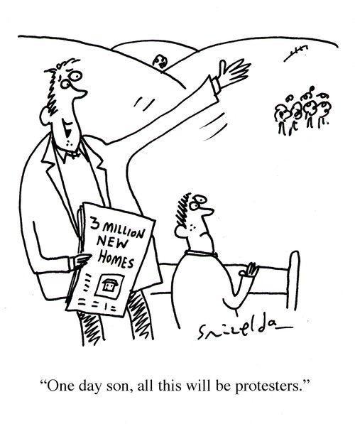 'One day son, all this will be protesters.'