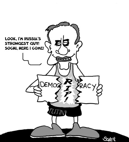 'Look, I'm Russia's strongest guy! Sochi, here I come!'