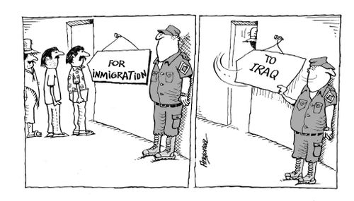 Immigrants deceived to enter the US army for Iraq.