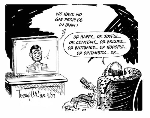 'We have no gay peoples in Iran...'