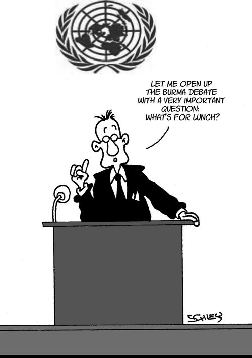 Burma - UN finally talks in plain language.