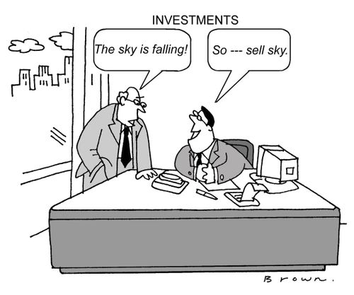 The stock market sky is falling.