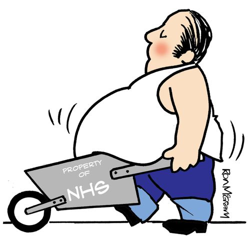 Obesity problems in the UK.