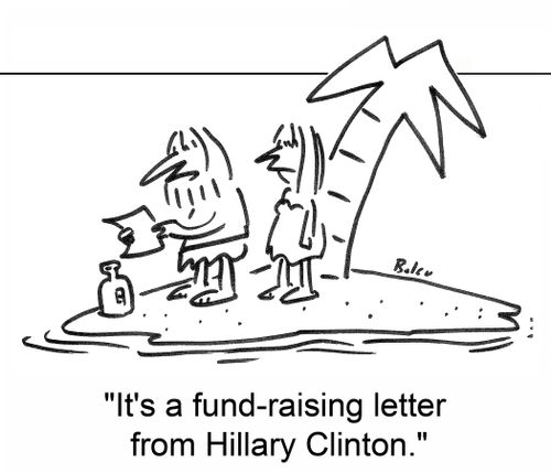 'it's a fund-raising letter from Hillary Clinton.'