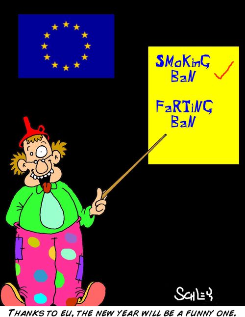 Thanks to EU, the New Year will be a funny one.