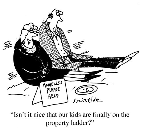 Homeless elderly parents - 'Isn't it nice that our kids are finally on the property ladder?'