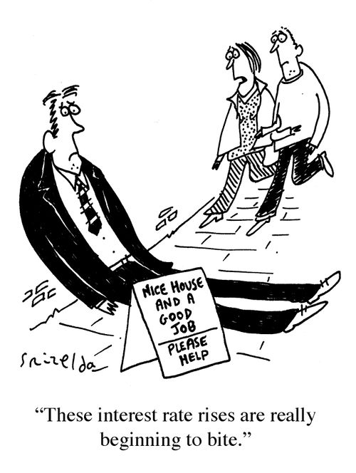 "These interest rate rises are really beginning to bite."