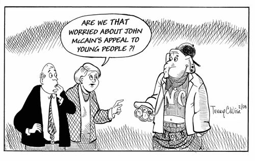 "Are we worried about John McCain's appeal to young people?"