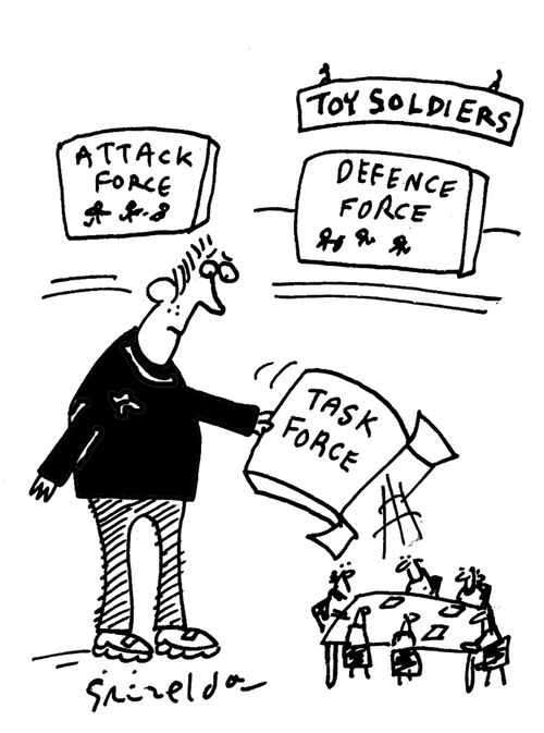 Toy Soldiers - Attack Force, Defence Force, Task Force.