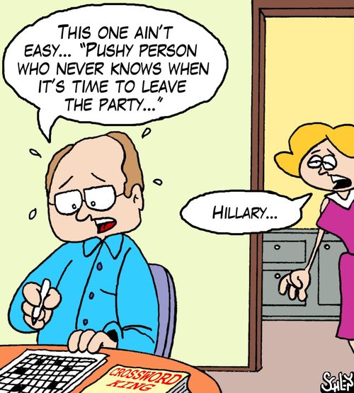 'Pushy person who never knows when it's time to leave the party...'