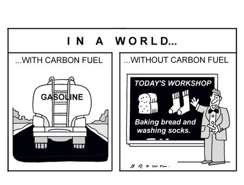 In a world without carbon fuel...