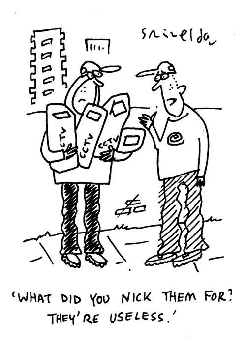 CCTV - 'What did you nick them for? They're useless.'