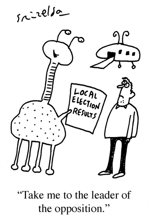 Local Election Results - 'Take me to the leader of the oppostion.'