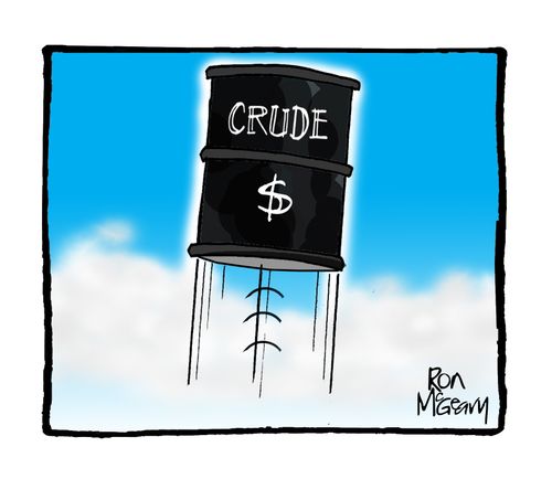 Price of crude oil rockets!