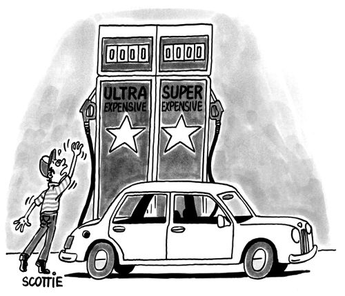 Gas prices out of reach.