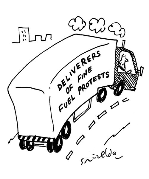 Deliverers of fine fuel protests.