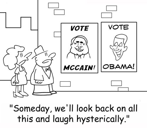 'Someday, we'll look back on all this and laugh hysterically.'