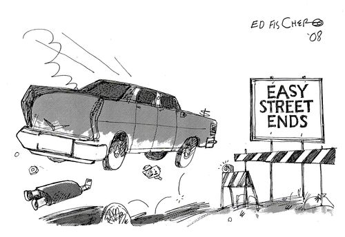 Easy street ends.