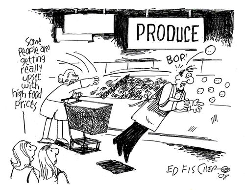"Some people are getting really upset with high food prices."