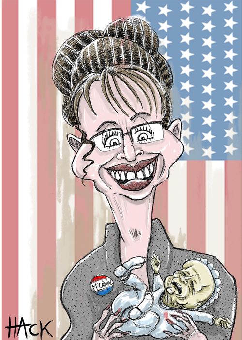 Sarah Palin and John McCain.