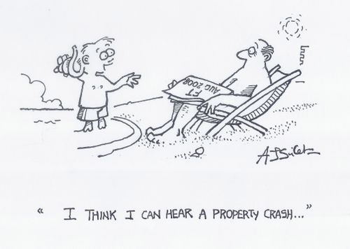 'I think I can hear a property crash..'