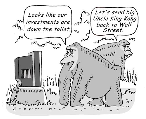 Gorilla investment tactics.