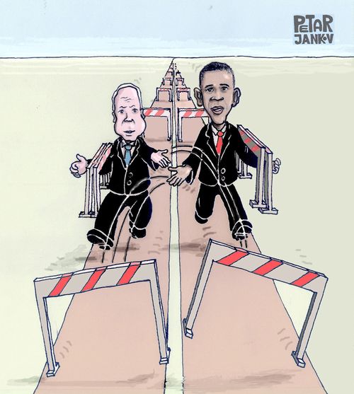 Elections race.