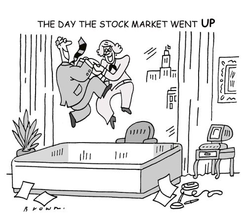 The day the stock market went UP.