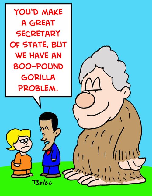 'You'd make a great Secretary of state, but we have an 800-pound gorilla problem.'