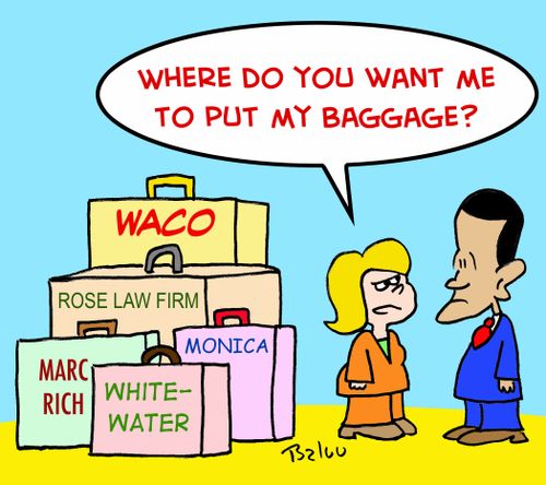 "Where do you want me to put my baggage?"