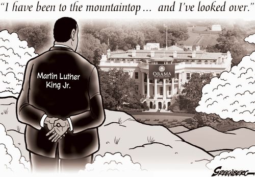 Martin Luther King and Obama.