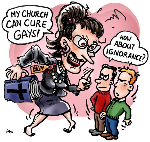 Palin and her curing church.