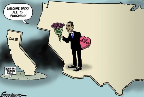 Obama and California.