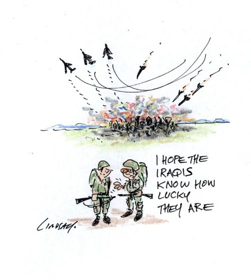 "I hope the Iraqis know how lucky they are."