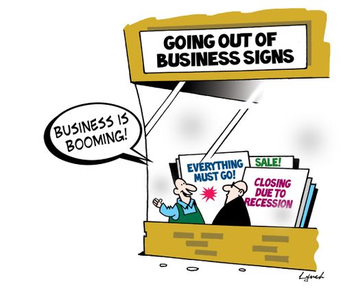 Going out of Business Signs.