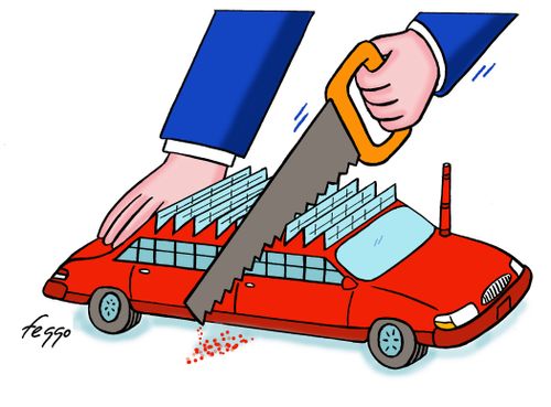 Downsizing car plants