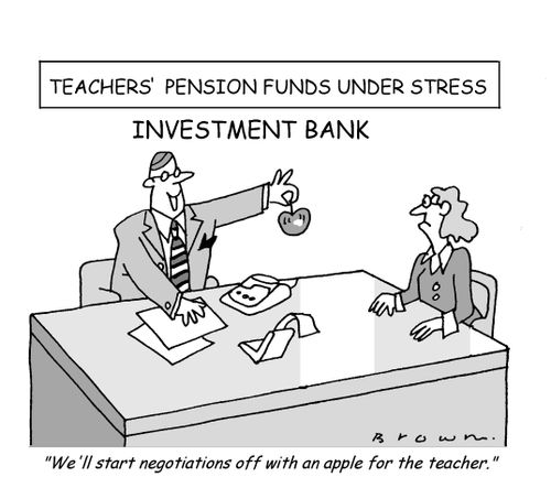 Teachers' pension funds under stress.