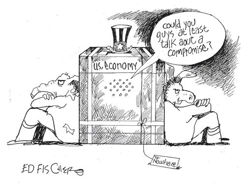 "Could you guys at least talk out a compromise?"