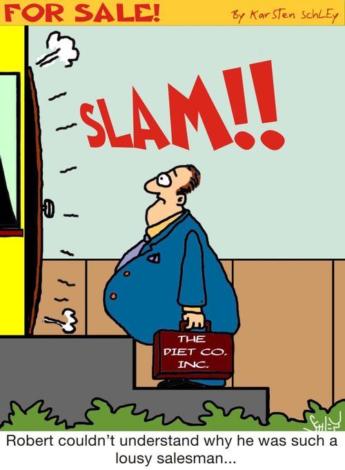 Robert couldn't understand why he was such a lousy salesman...