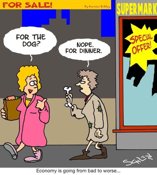 Economy is going from bad to worse...