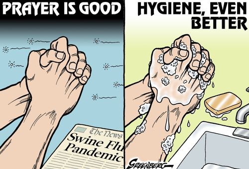 Swine flu hygiene.