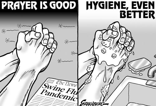 Swine flu hygiene.