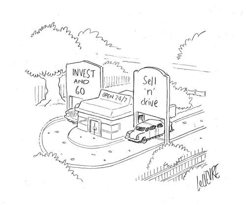 Invest and go. Sell 'n' drive.