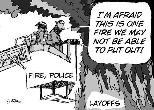 "I'm afraid this is one fire we may not be able to put out!"